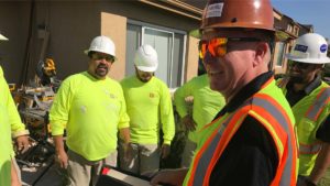 A group of construction workers from Pacific western